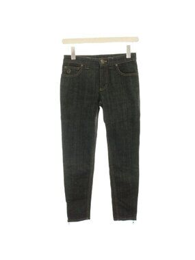 Louis Vuitton Denim Pants Skinny Jeans Hem Zip Navy 34